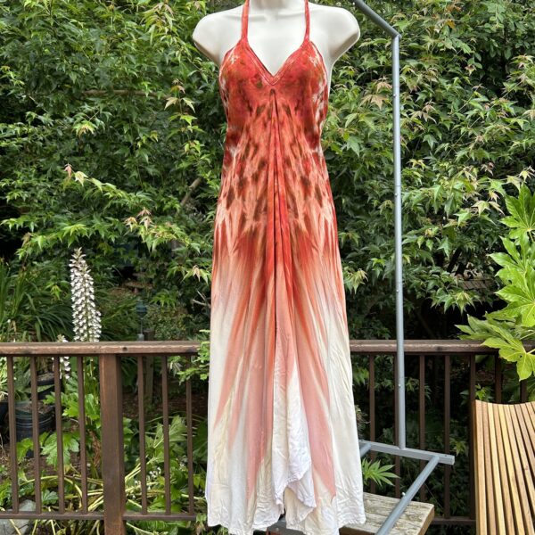 Gravity Ice Dye Halter Dress